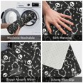 thumbnail image 3 of Sikiie Retro Skeleton Dancing On Halloween Party Print Flannel Anti-slip Floor Mat 16x24in, Thickened Dustproof Entrance Door Mat Floor Mat for Kitchen, Bathroom, Laundry Room, 3 of 7