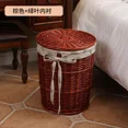 thumbnail image 3 of Cesto de almacenamiento de ropa, cesto de lavandería, barril de ratán, grande, para ropa, juguetes, pinzas, hogar, con tapa, organizador discreto, 3 of 5