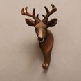 thumbnail image 4 of Vintage Animal Model Decoration Hanging Nails Home Door Back Wall Pendant Three-Dimensional Wall Decoration Resin Handicrafts 17*8.5*7.5cm Plum Deer, 4 of 8