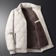 thumbnail image 1 of Puntoco Chaqueta De Invierno Informal De Color Liso Con Cuello Alto Y Bolsillos Con Cremallera Y Manga Larga Para Hombre, 1 of 4