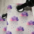 thumbnail image 4 of Ambesonne Retro Grommet Curtain, Geometric Mosaic Dots, 50" x 63", Purple Grey Pink, 4 of 6