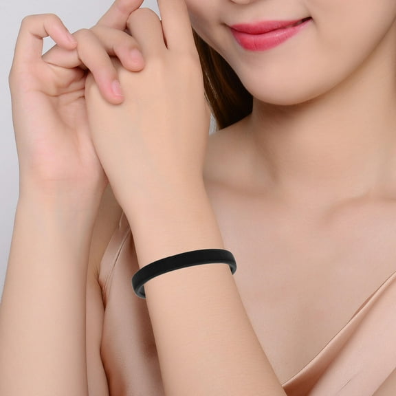 Niceauty 4Pairs Men Metal Spring Bracelets Adjustable Elastic Wristbands for Sports and Daily Wear