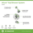 thumbnail image 4 of Allura Single Handle 2-Spray Tub/Shower System with VersaFlex™ Integral Diverter in Satin Nickel (Valve Included), 4 of 6