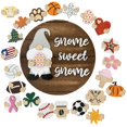thumbnail image 2 of Door Hanger Seasonal Welcome Sign with Interchangeable Holiday Pieces for Front, 2 of 6