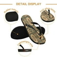 thumbnail image 3 of YAZAOOSummer Flip Flops Creatively Floral Harmony Simple Beach Sandals, 3 of 8