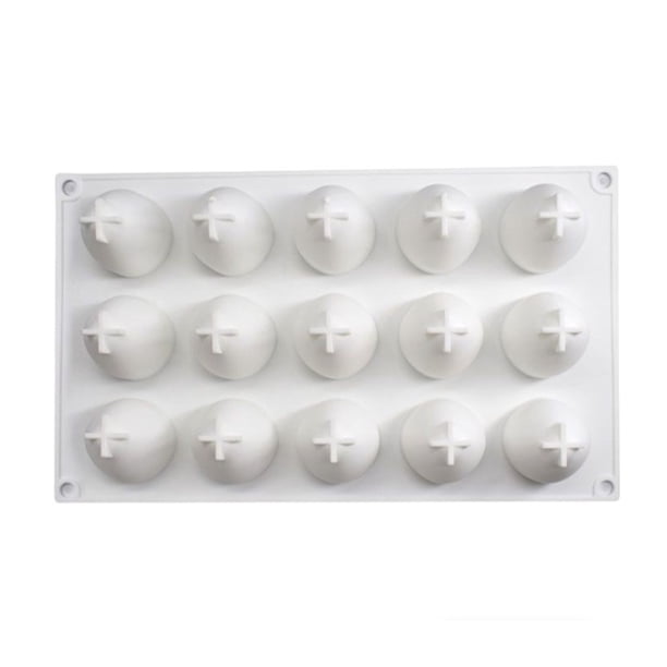 Toystoory Molde de silicona para pastel de 15 rejillas, perfumada antiadherente para Chocolate, gelatina, Mousse, accesorios para moldes Herramientas y accesorios para hornear