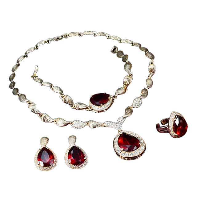 Conjunto de joyas con diamantes de imitación, conjunto de joyas para mujer Conjunto de joyas con diamantes de imitación Conjunto de joyas para mujer Eficiencia maximizada