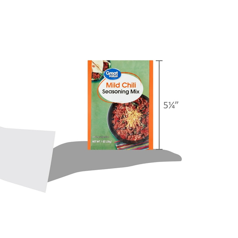 Great Value Mild Chili Seasoning Mix 1 oz Walmart