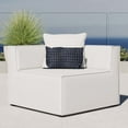 thumbnail image 2 of Modway Saybrook Outdoor Patio Upholstered Sectional Sofa Corner Chair in White, 2 of 7