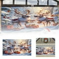 thumbnail image 2 of Tela De Fondo Navideña Trineo Navideño De Fondo Iluminación Clásica Decoración Para Fiestas Navideñas Pancarta Para Exteriores Feliz Navidad Decoración Navideña, 2 of 7