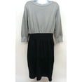 thumbnail image 4 of NY Collection Color blocked Three Quarter Sleeve Sweater Dress Plus Size 1X, 4 of 4
