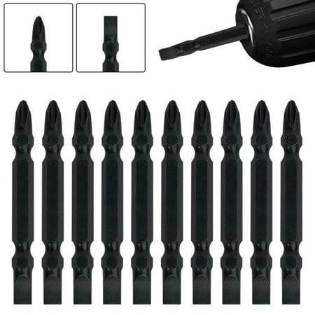 

10pcs Hardness Magnetic Slotted Cross Screwdriver Bits Set for Electric Drill