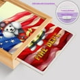 thumbnail image 4 of Firefighter Poodle Hero Rescue Fire Dept Fireman USA Flag Acrylic Plaque with Wood Photo Frame Box Poodles Dog Lover Gifts Idea Light Box - 02026, 4 of 5