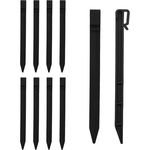 Reusable Landscape Stakes, Heavy Duty Professional Quality, Multi-Purpose Outdoor Decorations, Clever Design for Firm Ground Clamp, Great for Patio Decking