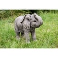 thumbnail image 5 of 26.75" Mink Regal Pose Elephant Outdoor Garden Statue, 5 of 6