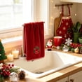 thumbnail image 4 of Bcylexb Holiday Kitchen Towels 40x60cm, Christmas Themed Absorbent Dish Cloths Soft Decorative Tea Towels for Cooking Baking Festive Xmas Decoration, 4 of 6