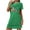 Green/2, variant on Nightgown for Women Dragonfly Floral Print Cute T-Shirt Pajamas Dress Short Sleeve Sleep Shirt Summer Crew Neck Tunic Tops Sleepwear