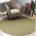 thumbnail image 2 of SAFAVIEH Braided Denica Distressed Machine Washable Reversible Area Rug, Sage, 6' x 6' Round, 2 of 11