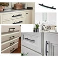 thumbnail image 7 of Godenwarm 15 Pack Black Cabinet Handles 3 Inch Hole Centers Drawer Pulls Cabinet Hardware Modern Curved Handle Pull, 7 of 7