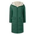 thumbnail image 4 of 2025 Veste Décontractée pour Femmes à Fermeture Éclair, Doudoune Zippée, Veste Up avec Poches, Vestes pour Femmes, Chandail à Capuchon en Molleton, Hiver, Réversible, Veste d'Hiver pour Femmes, Capuche, Manteau Teddy, 4 of 5