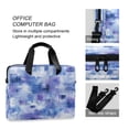 thumbnail image 4 of 16" Laptop Briefcase for Work Travel Laptop Shoulder Bag Carrying Handbag Laptop Case Blue Squares and Shapes, 4 of 8