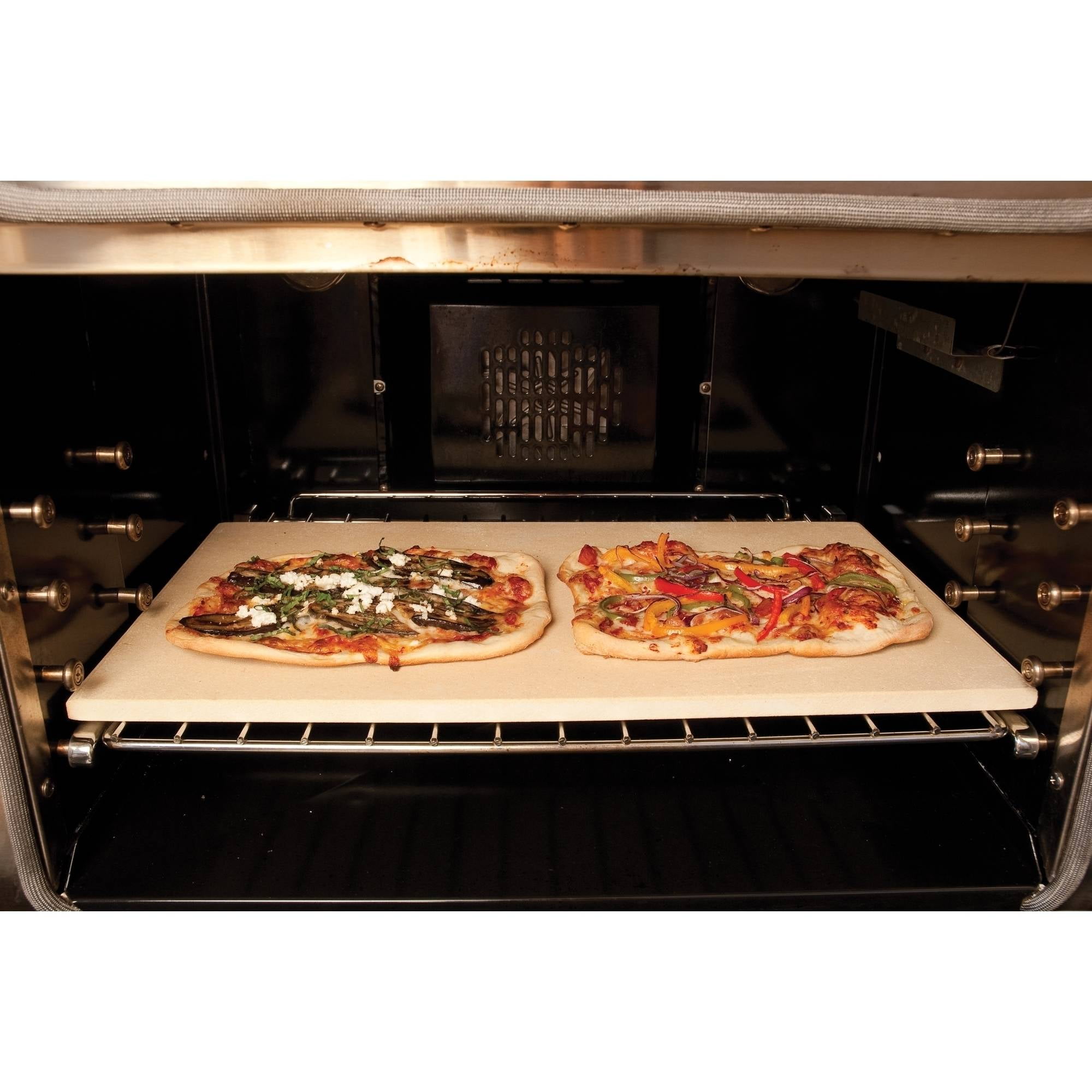 COYMOS Pizza Stone Heavy Duty Ceramic Baking Stone for use in Oven & Gril -  Thermal Shock Resistant, Ideal for Baking Pizza, Bread, Cookies