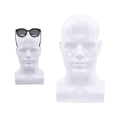 thumbnail image 4 of kurtrusly Présentoir de Tête de Mannequin en PVC pour Homme Support de Perruque Blanc, 4 of 9