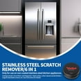 thumbnail image 5 of Stainless Steel Scratch Remover Kit Use to Remove Scratches From Non-Coated Stainless Steel Metal for Refrigerators,Fridge,Stoves,Sinks,Dishwasher Door,Appliance Scratch Repair Removal, 5 of 7