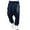 A-Navy1036, variant on Mandala Print Strap Harem Jogger Pants for Men Tapered Ankle Urban Trip Long Trouser
