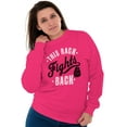 thumbnail image 4 of This Rack Fights Back Breast Cancer Women Crewneck Sweatshirt Brisco Brands M, 4 of 6