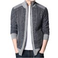thumbnail image 1 of DPTALR Hommes Décontracté Hiver Col Roulé Manches Longues Cardigan en Tricot à Fermeture Éclair Chandail Manteaux, 1 of 4