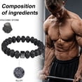 thumbnail image 5 of DAMAI Magnetic Bracelet for Men - Natural Stones Handmade Bracelet with 800 Gauss Magnets, Wellness Energy Balancing, Lightweight & Stylish, Unisex Jewellery Gift, 5 of 9