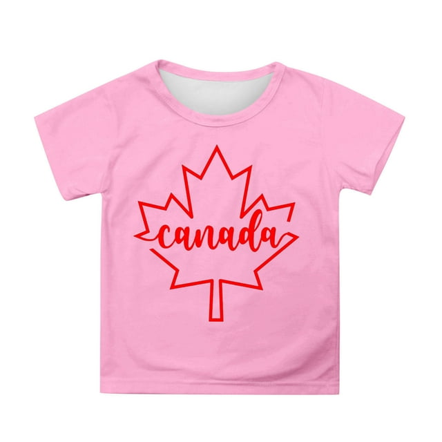 T-shirts à Manches Courtes pour Filles Tout-Petits, Col Rond d'Été, Coupe Décontractée, Vêtements de Base pour Enfants Taille 4-5T