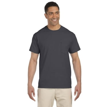 Gildan T-Shirt à Poche en Coton Ultraâ® pour Adulte 10 Oz./verge Lin.
