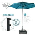 thumbnail image 3 of Maple99USA Patio Umbrella Base, 123 lbs Capacity, Black, Square, HDPE Plastic, Heavy Duty, 3 of 7