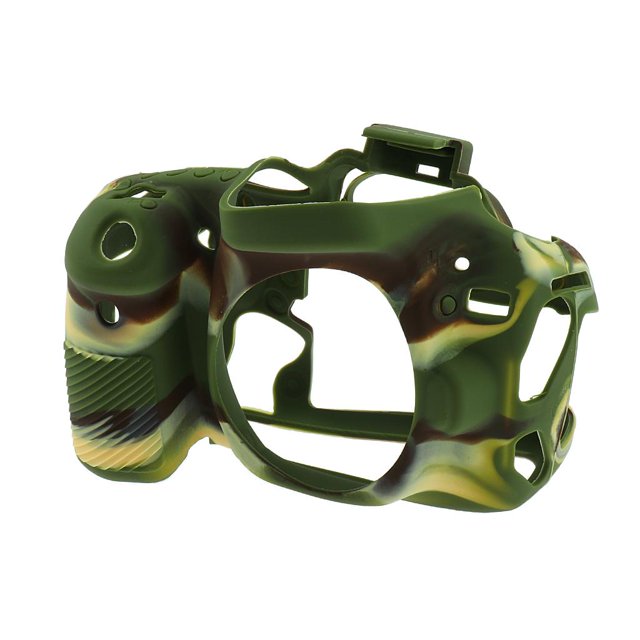 Carcasa de goma de silicona Sunnimix para cámara digital 80D Verde