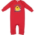 thumbnail image 2 of Inktastic Life's Ducky 1st Birthday Baby Romper Coveralls, 2 of 4