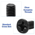 thumbnail image 3 of Unique Bargains 50 x Fixed  Screws M3x4mm Black for Laptop Notebook Hard Drive HDD, 3 of 7