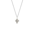 thumbnail image 1 of Sterling Silver Heart in Cross Pendant Necklace, 18", 1 of 1