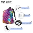 thumbnail image 4 of Salouo Rainbow Melting Ice Cream for Travel Backpack for Men Women,Casual Laptop Backpack Daypack Business Work Bag for Travel、Hiking、Weekend -Medium, 4 of 5