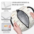 thumbnail image 3 of Qekee Retro Rabbit Print Insulated Lunch Bag,Large Capacity Lunch Box,Reusable Lunch Tote Bags,Waterproof Cooler Bag,for Work, School, and Picnic, 3 of 6