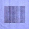 thumbnail image 1 of Ahgly Company Machine Washable Indoor Square Abstract Blue Modern Area Rugs, 5' Square, 1 of 4
