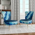thumbnail image 4 of Designart "Brazilian Thunder Egg" Upholstered Mid-Century Accent Chair - Arm Chair, 4 of 5