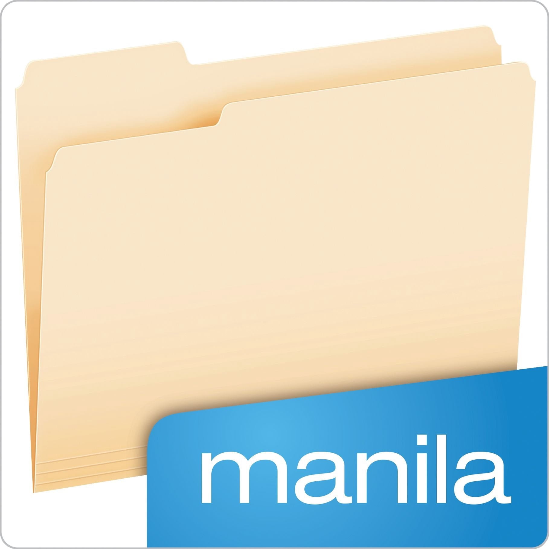 Pendaflex Essentials File Folders, Letter Size, 1/3 Cut, Manila, 250 per Box (752250)