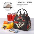 thumbnail image 6 of Goofa Red Mushrooms Pattern Lunch Bag ,Insulated Lunch Box, Small Leakproof Cooler Food Lunch Containers Reusable High Capacity Lunch Tote Bags, 6 of 8