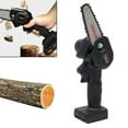thumbnail image 2 of 4" 24V Electric Cordless Chain Saw Small Mini Hand-held Chainsaw Battery Powered, 2 of 11