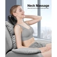 thumbnail image 4 of CNV Shiatsu Neck and Back Massager with Heat, 4-Node Deep Tissue Kneading Massage Pillow for Chair, Sofa, and Car Use, 4 of 18