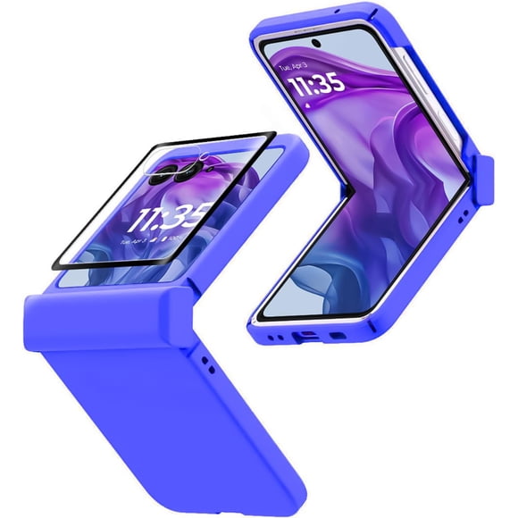 Funda KEKBOXQ para Motorola Razr Plus 2024 5G Azul