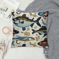 thumbnail image 2 of ONETECH Vintage Fish Collection Pillow Cover ,Decorative Couch Pillow Cover for Sofa, Cushion Case Indoor Outdoor Home Decoration, 2 of 5
