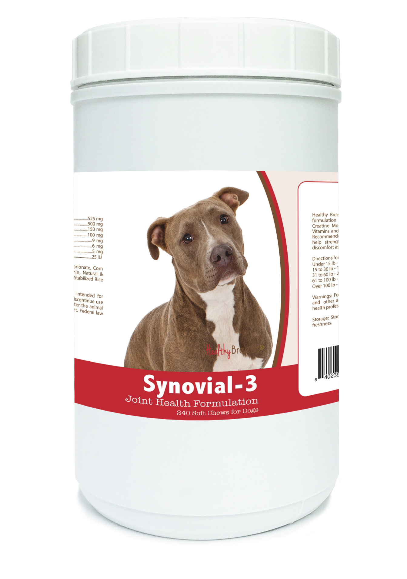Healthy Breeds Synovial3 Dog Hip and Joint Supplement for Pit Bull